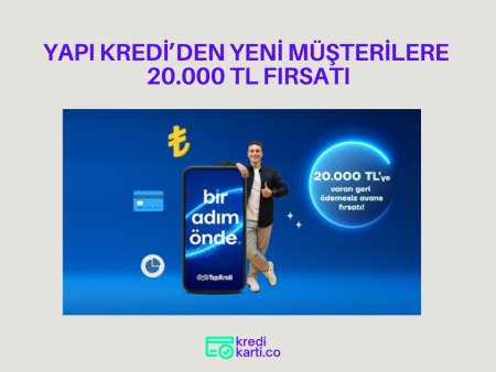 Yapı Kredi’den yeni müşterilerine özel 20.000 TL fırsatı!