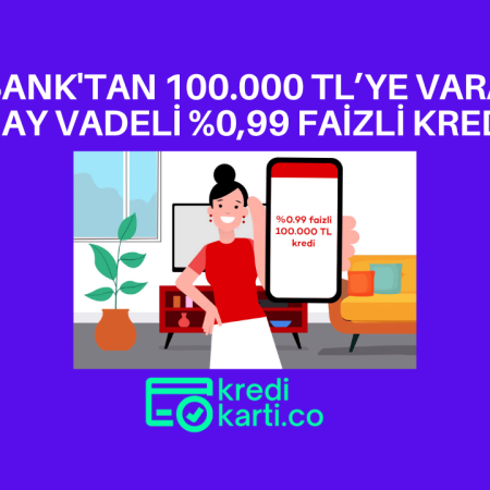 Akbank’tan 100.000 TL’ye varan 12 ay vadeli %0,99 faizli kredi